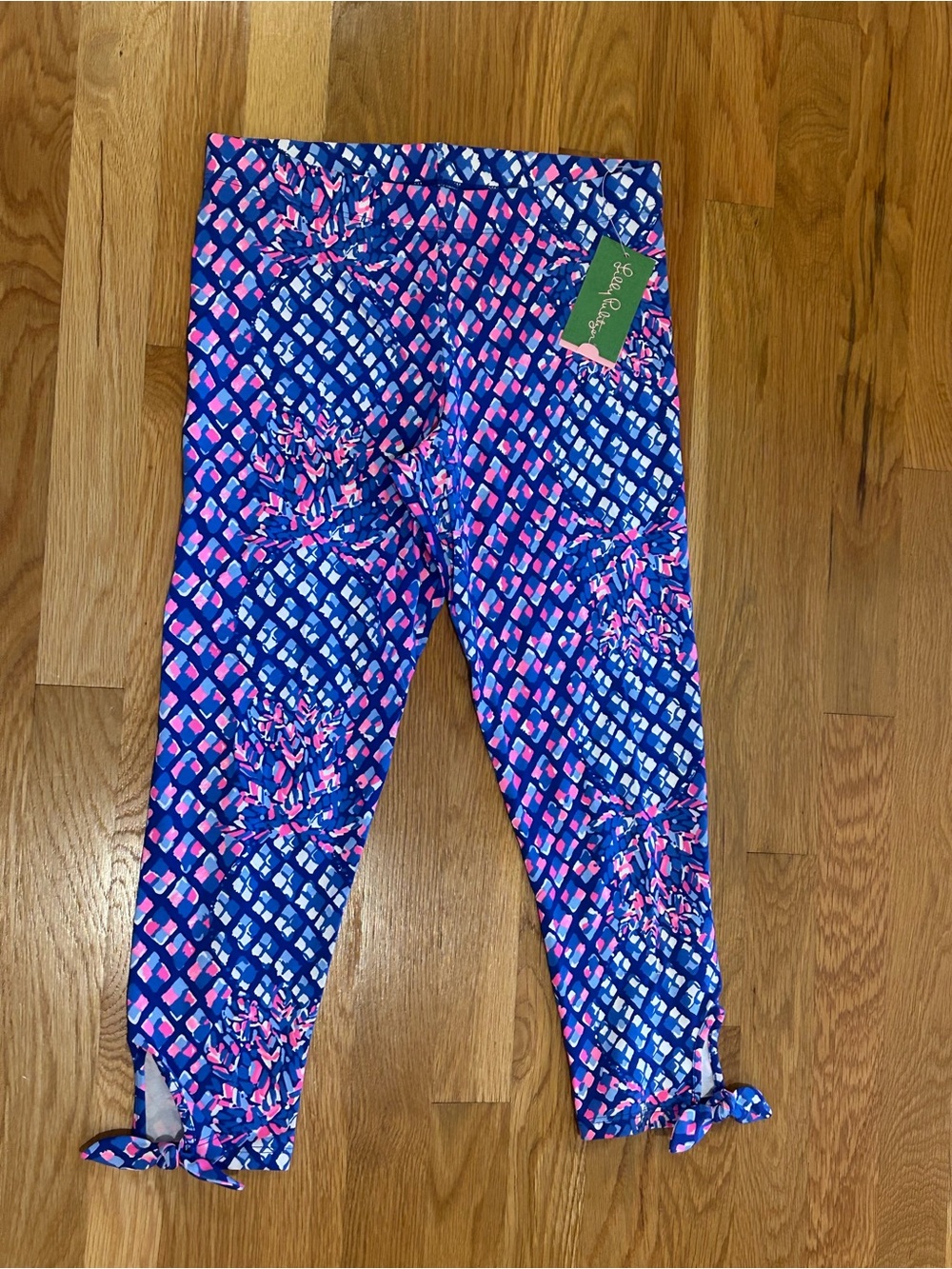 Lilly Pulitzer Royal Blue & Pink Patterned Leggings